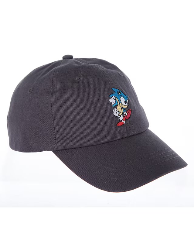 Gorra visera curva broche Sonic para niño