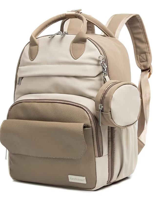 Pañalera backpack Keababies Play Latte