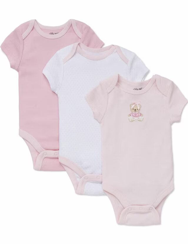 Set de pañaleros Little Me algodón para bebé
